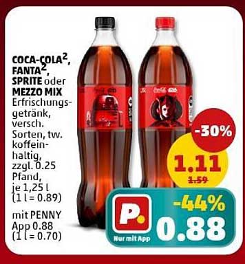 Coca-Cola, Fanta, Sprite oder Mezzo Mix – Erfrischungsgetränk