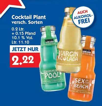 Cocktail Plant - verschiedene Sorten 0,2 L