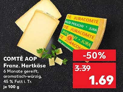 COMTÉ AOP Franz. Hartkäse 6 Monate gereift