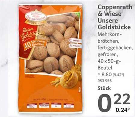 Coppenrath & Wiese Unsere Goldstücke - Mehrkornbrötchen, gefroren