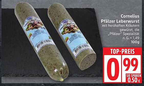 Cornelius Pfälzer Leberwurst mit herzhaften Kräutern