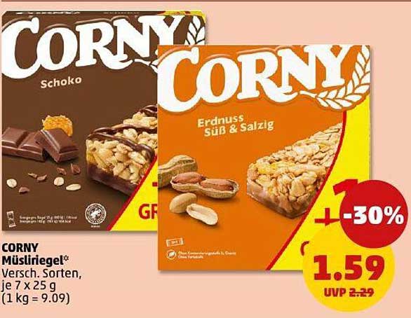 CORNY Müsliriegel - Verschiedene Sorten