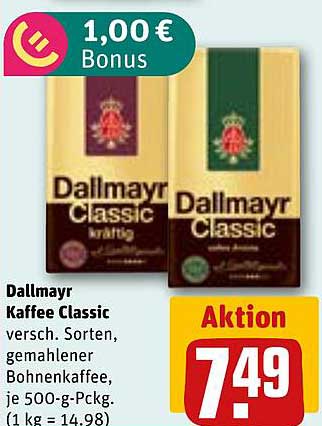 Dallmayr Kaffee Classic 500-g-Pckg