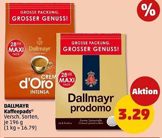 Dallmayr Kaffee Pads - Verschiedene Sorten, je 196 g