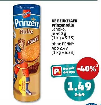 DE BEUKELAER Prinzenrolle Schoko, 400 g