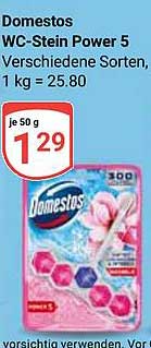 Domestos WC-Stein Power 5 - Verschiedene Sorten