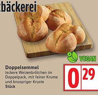 Doppelsemmel - leckere Weizenbrötchen im Doppelpack