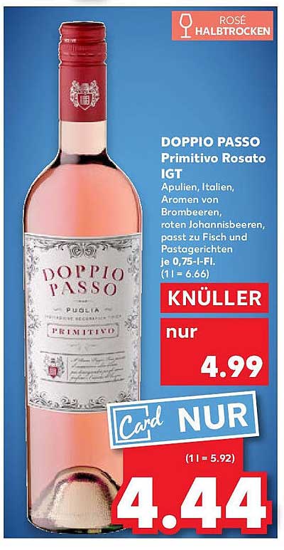 DOPPIO PASSO Primitivo Rosato IGT