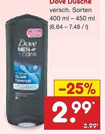 Dove Dusche versch. Sorten 400 ml – 450 ml