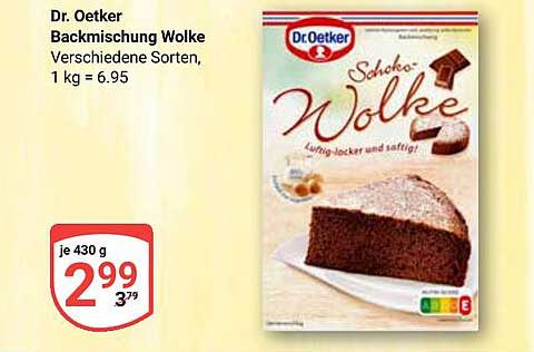 Dr. Oetker Backmischung Wolke - Verschiedene Sorten, 430 g