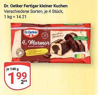 Dr. Oetker Fertiger kleiner Kuchen - Verschiedene Sorten, je 4 Stück