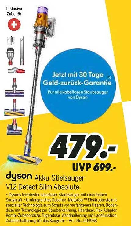 dyson Akku-Stielsauger V12 Detect Slim Absolute