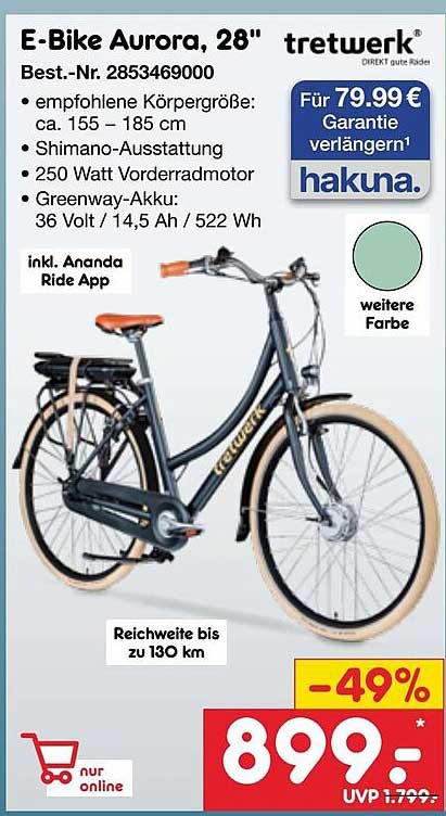 E-Bike Aurora, 28"
