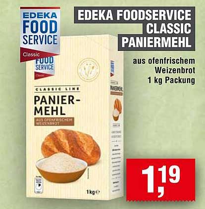 Edeka Foodservice Classic Paniermehl 1 kg