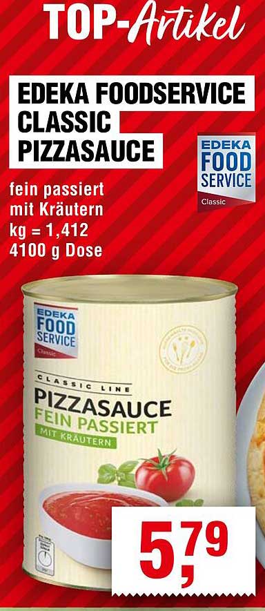 EDEKA FOODSERVICE CLASSIC PIZZASAUCE 4100 g Dose