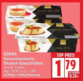 EDEKA Genussmomente Dessert-Spezialitäten - verschiedene Sorten