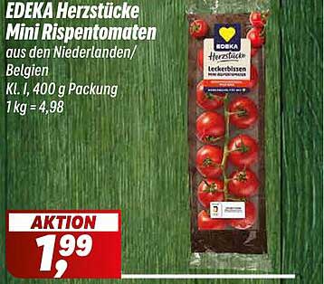 EDEKA Herzstücke Mini Rispetomaten 400 g Packung