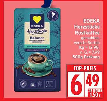 EDEKA Herzstücke Röstkaffee gemahlen – Top-Preis!