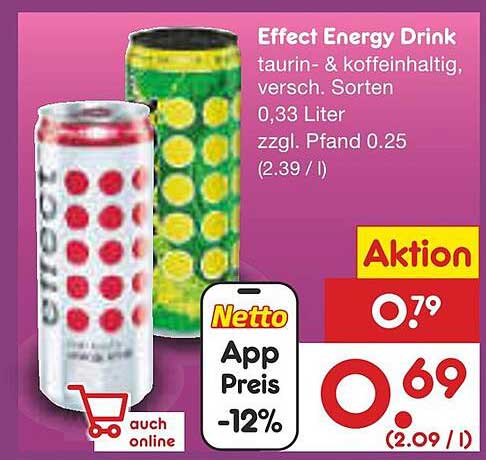 Effect Energy Drink - Verschiedene Sorten, 0,33 Liter