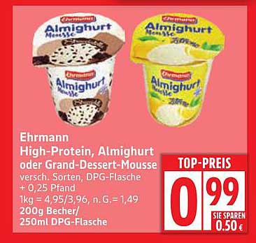 Ehrmann High-Protein Almighurt oder Grand-Dessert-Mousse
