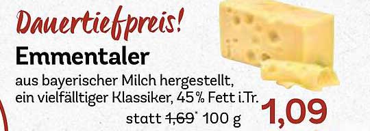 Emmentaler - Dauer Tiefpreis!