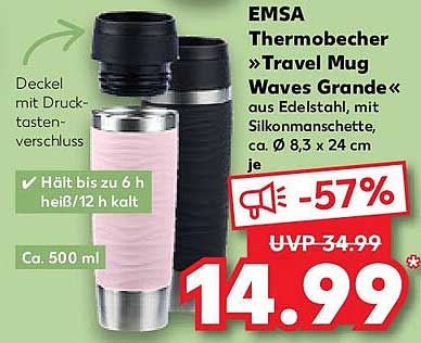 EMSA Thermobecher »Travel Mug Waves Grande«