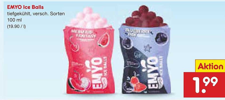 EMYO Ice Balls - tiefgekühlt, verschiedene Sorten 100 ml