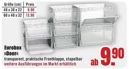 Eurobox „Door“ – transparent und praktisch