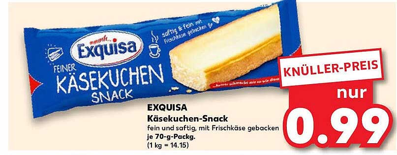 EXQUISA Käsekuchen-Snack