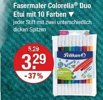 Fasermaler Colorrella® Duo Etui mit 10 Farben