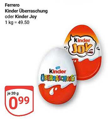 Ferrero Kinder Überraschung oder Kinder Joy