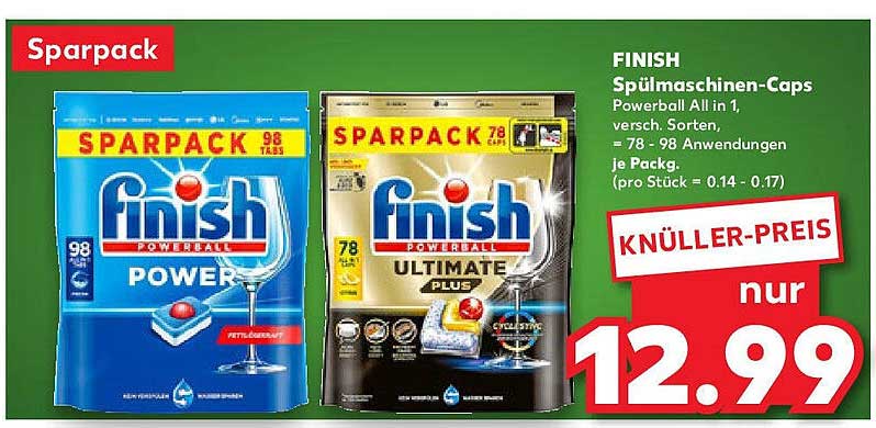 FINISH Spülmaschinen-Caps Sparpack - All in 1