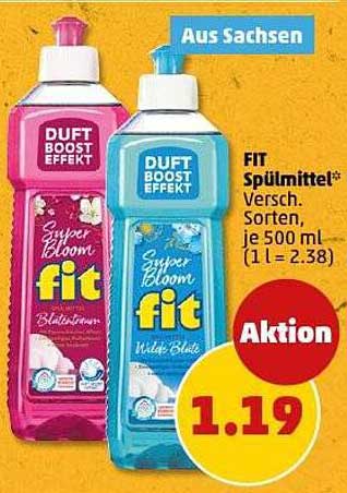 FIT Spülmittel – Super Bloom Effekte in verschiedenen Sorten