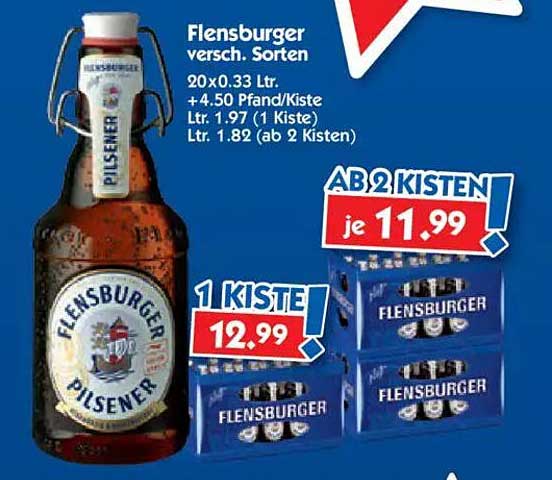 Flensburger Pilsener - Verschiedene Sorten