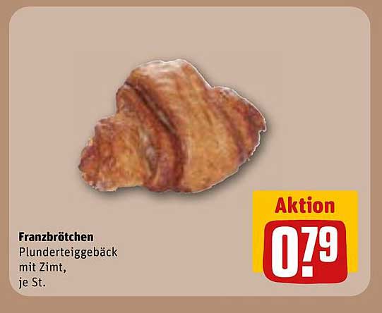 Franzbrötchen – Plunderteiggebäck mit Zimt, je St.