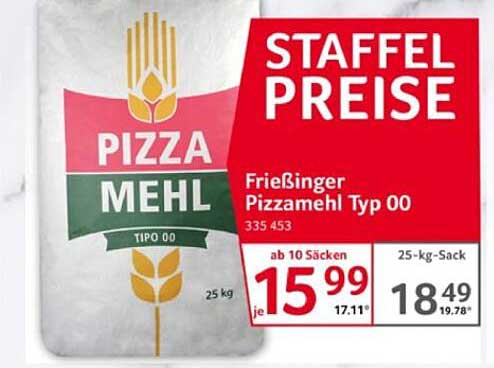 Frießinger Pizzamehl Typ 00 - Ideal für Ihre Pizza Kreationen
