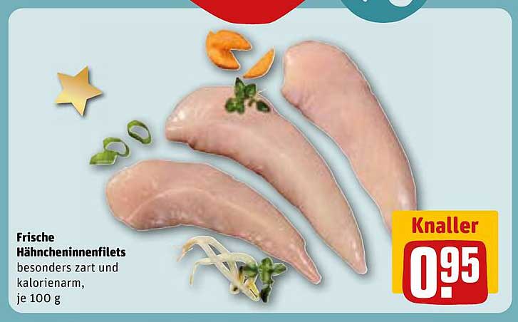 Frische HähncheninnFilets besonders zart und kalorienarm, je 100 g