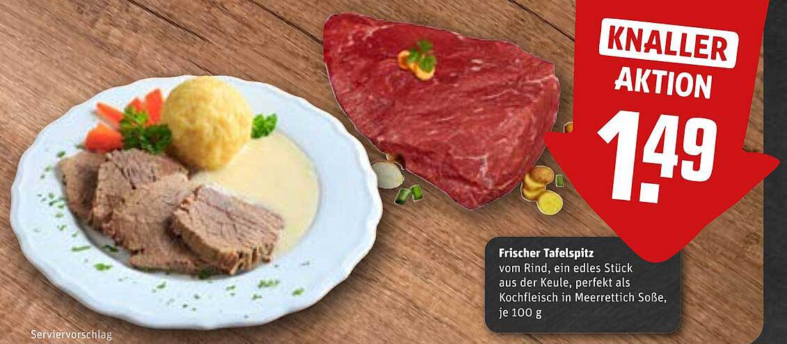 Frischer Tafelspitz vom Rind für nur 1,49 € je 100 g