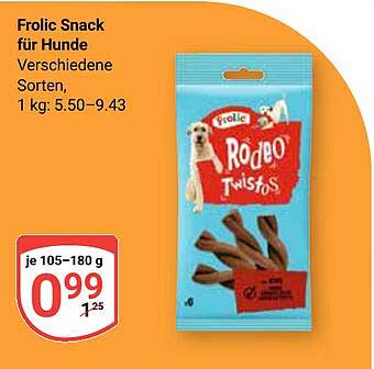 Frolic Snack für Hunde - Rodeo Twistos, 105-180 g