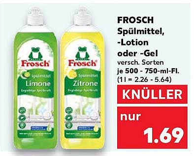 FROSCH Spülmittel, -Lotion oder -Gel 500-750 ml