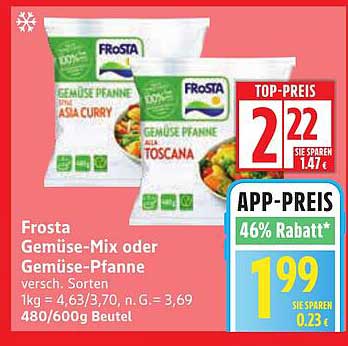 Frosta Gemüse-Mix oder Gemüse-Pfanne