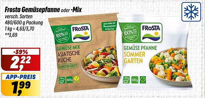 Frosta Gemüsepfanne oder -Mix, verschiedene Sorten