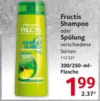 Fructis Shampoo oder Spülung - Kraft & Glanz - 200/250 ml