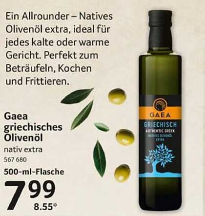 Gaea griechisches Olivenöl nativ extra 500 ml