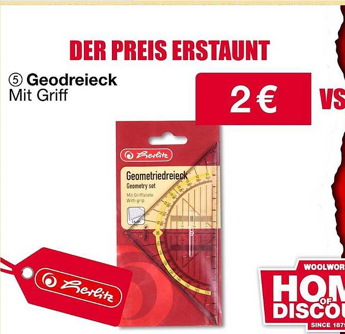 Geodreieck mit Griff