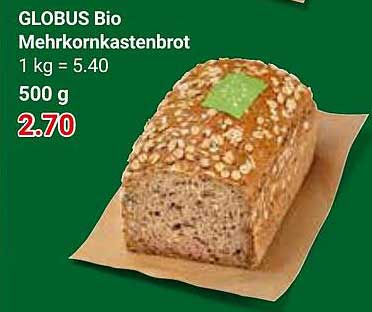GLOBUS Bio Mehrkornkastenbrot 500 g