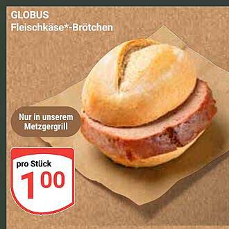 Globus Fleischkäse*-Brötchen