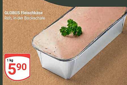 GLOBUS Fleischkäse Roh, in der Backschale
