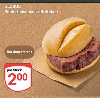 Globus Rinderfleischkäse-Brötchen