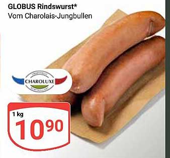 GLOBUS Rindswurst* Vom Charolais-Jungbullen